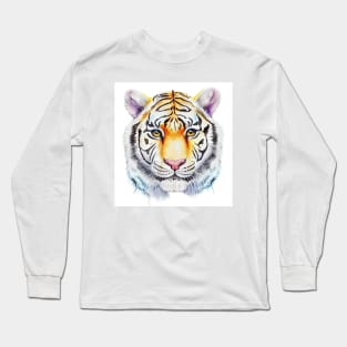 Tiger art, watercolor painting Long Sleeve T-Shirt